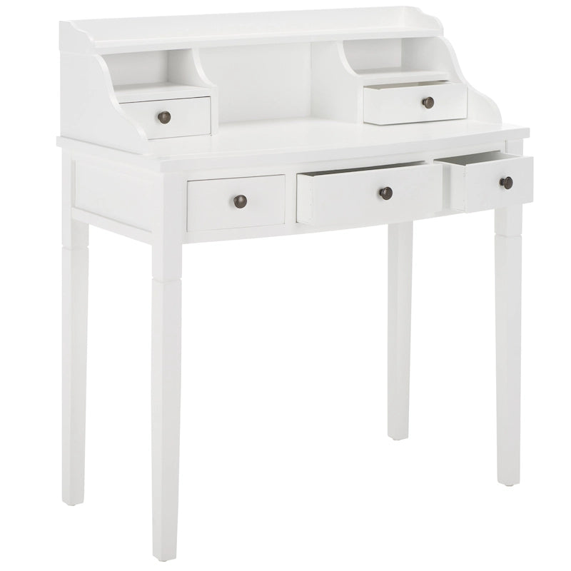 Bureau secrétaire à cinq tiroirs