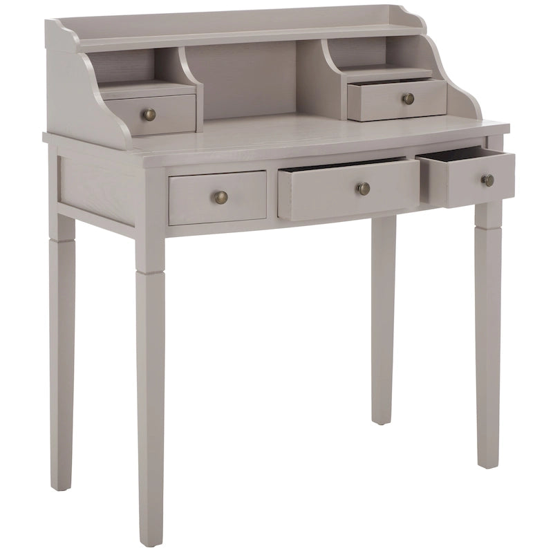 Bureau secrétaire à cinq tiroirs