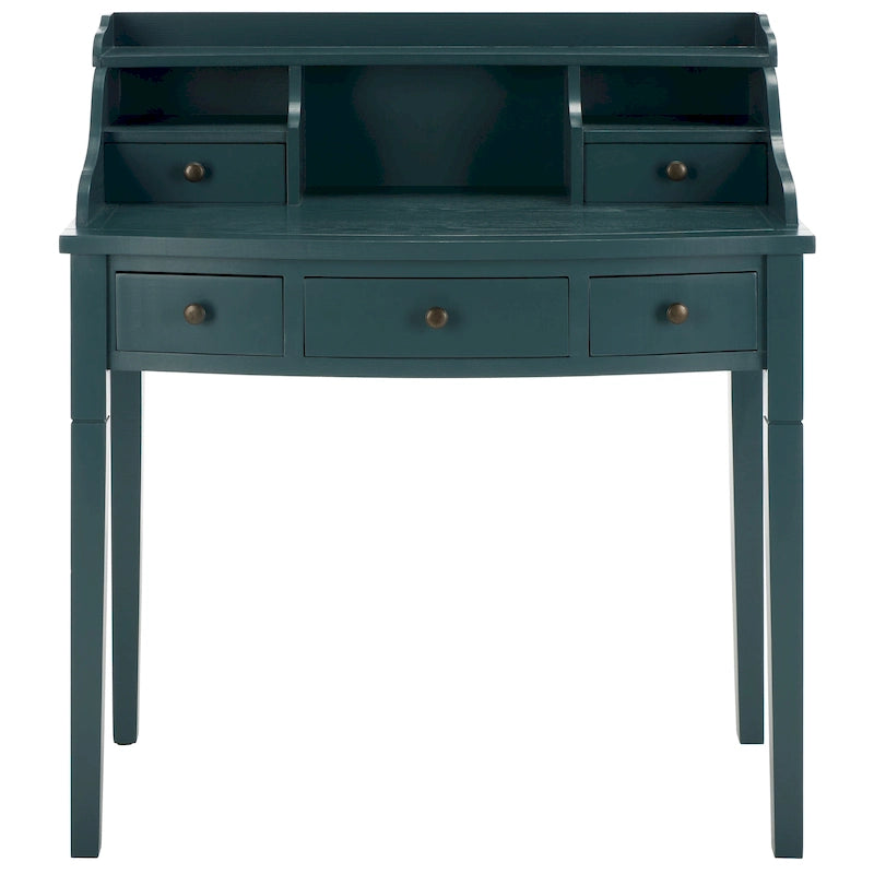 Bureau secrétaire à cinq tiroirs
