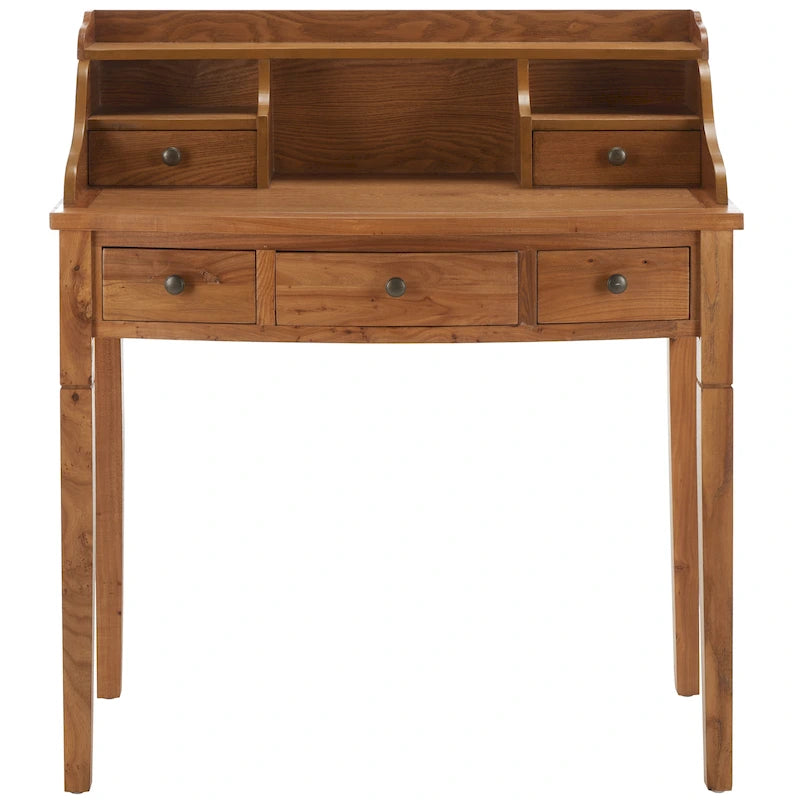 Bureau secrétaire à cinq tiroirs
