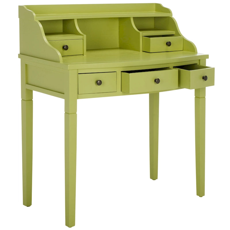 Bureau secrétaire à cinq tiroirs