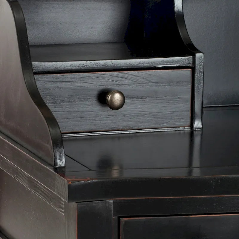 Bureau secrétaire à cinq tiroirs