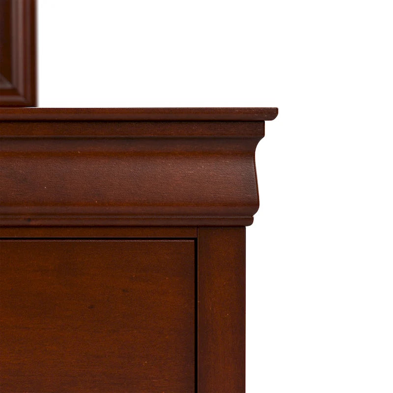 Commode traditionnelle en bois massif à six tiroirs