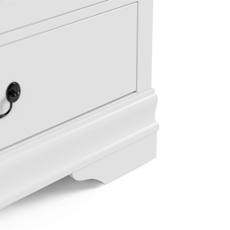 Commode traditionnelle en bois massif à six tiroirs