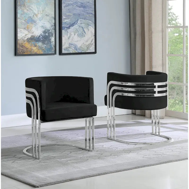 Fauteuils d'appoint de la meilleure qualité avec base chromée (unité)