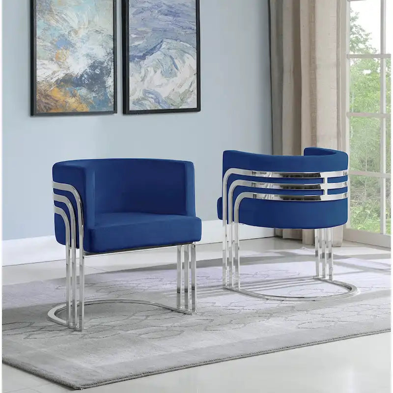 Fauteuils d'appoint de la meilleure qualité avec base chromée (unité)