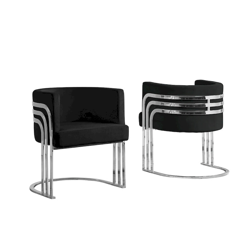 Fauteuils d'appoint de la meilleure qualité avec base chromée (unité)
