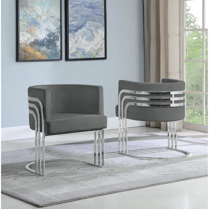 Fauteuils d'appoint de la meilleure qualité avec base chromée (unité)