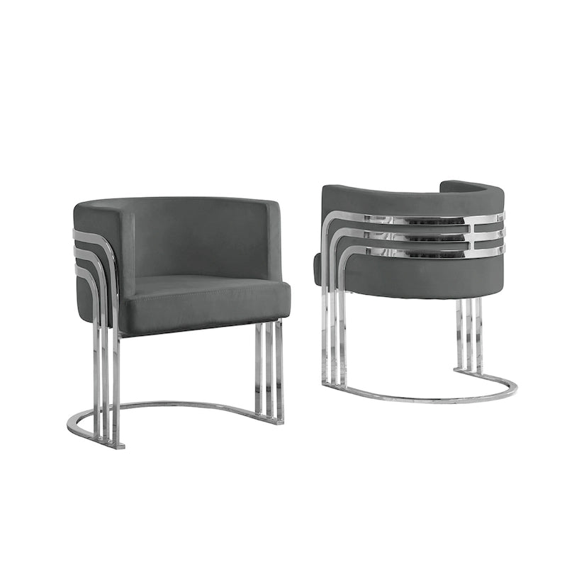 Fauteuils d'appoint de la meilleure qualité avec base chromée (unité)