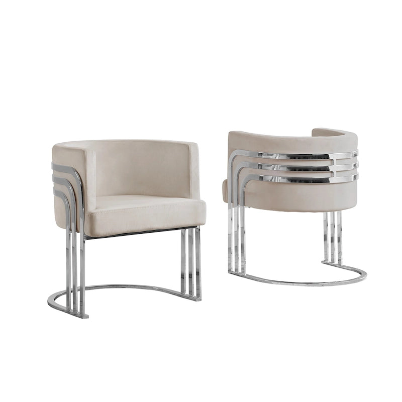 Fauteuils d'appoint de la meilleure qualité avec base chromée (unité)