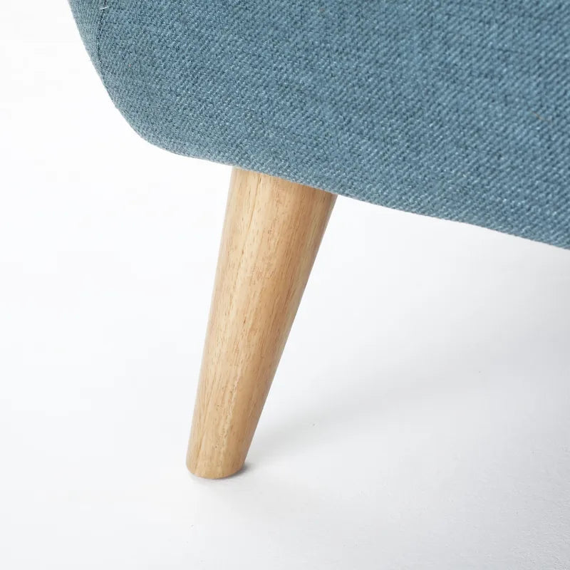 Canapé en tissu capitonné de style Mid-Century Modern