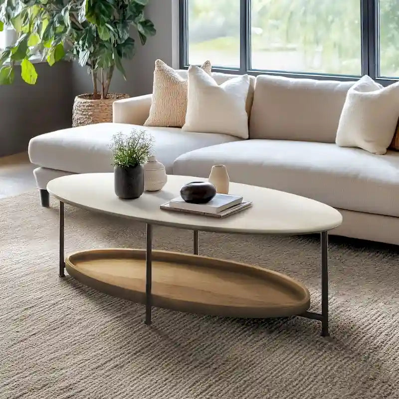 Table basse couleur naturelle