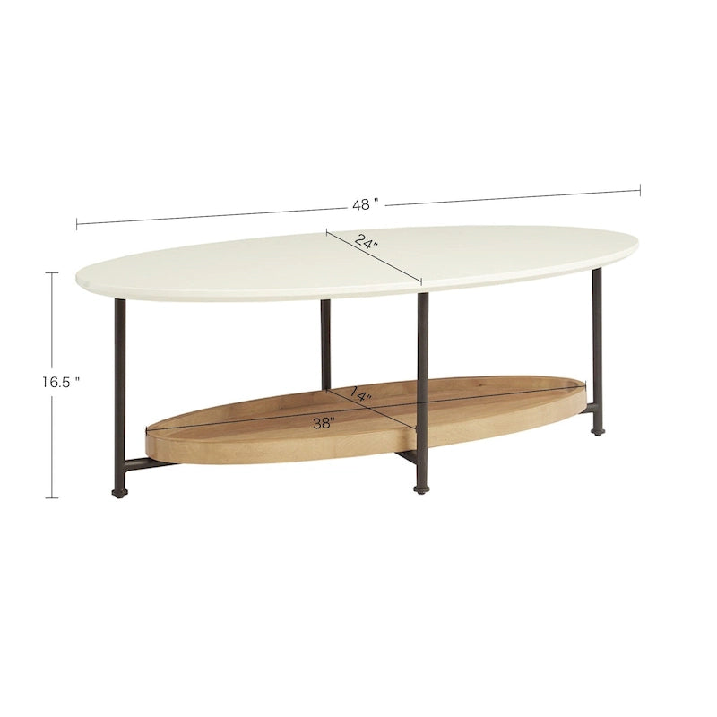 Table basse couleur naturelle