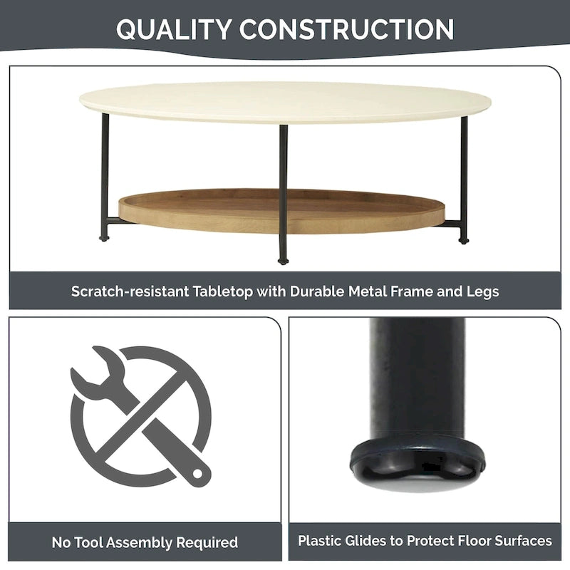 Table basse couleur naturelle