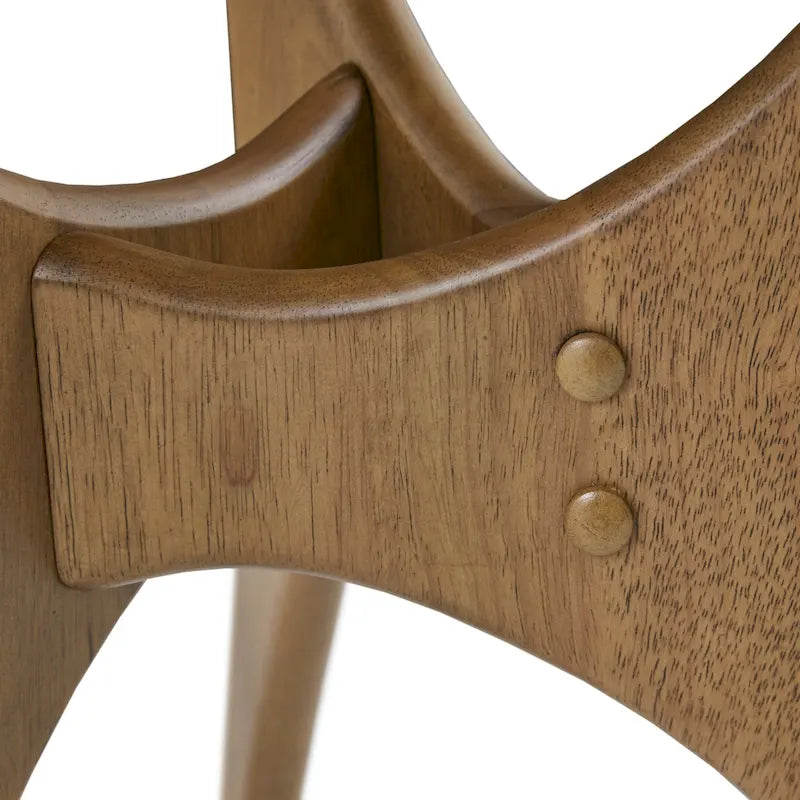 Table d'appoint triangulaire en bois massif