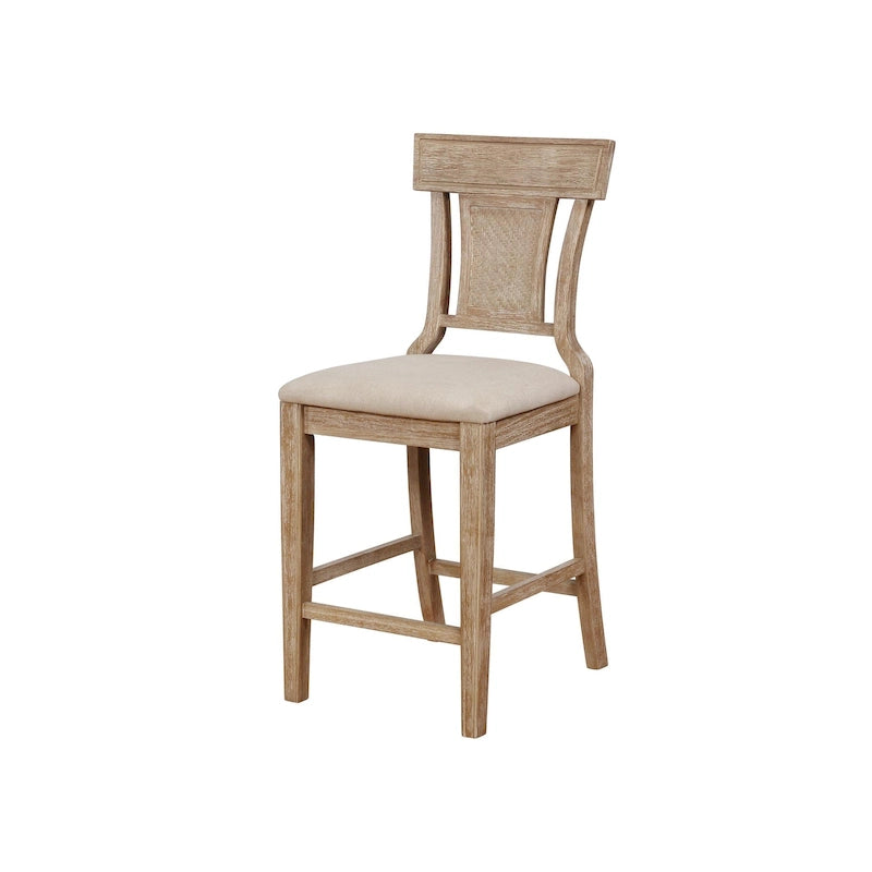 Tabourets de bar en rotin tressé de style rustique