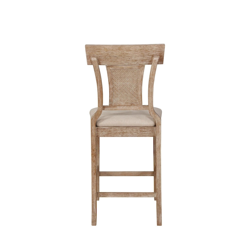 Tabourets de bar en rotin tressé de style rustique