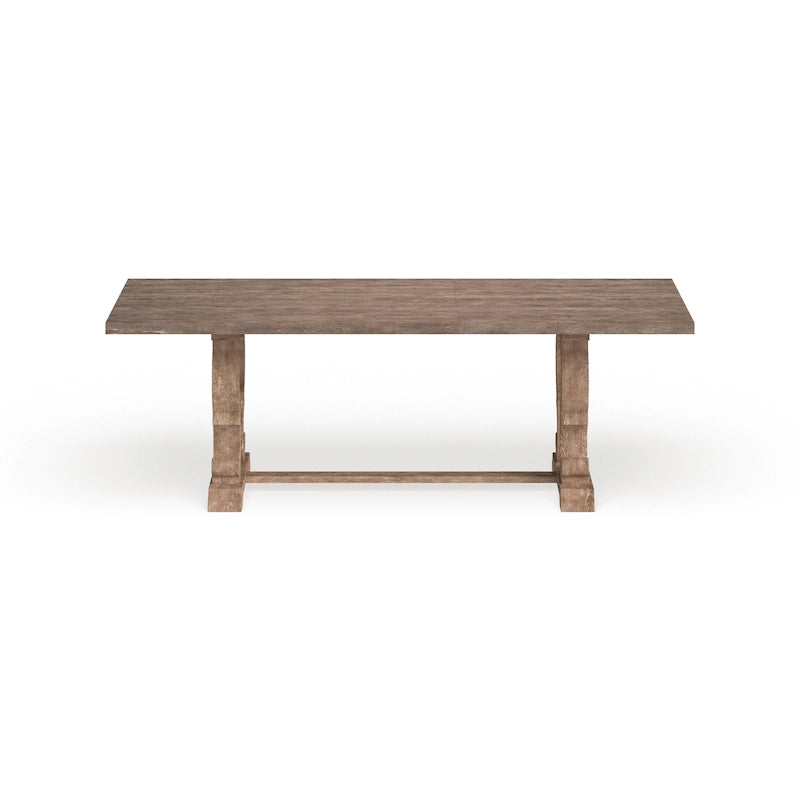 Table à manger extensible en bois massif rustique de 90 pouces