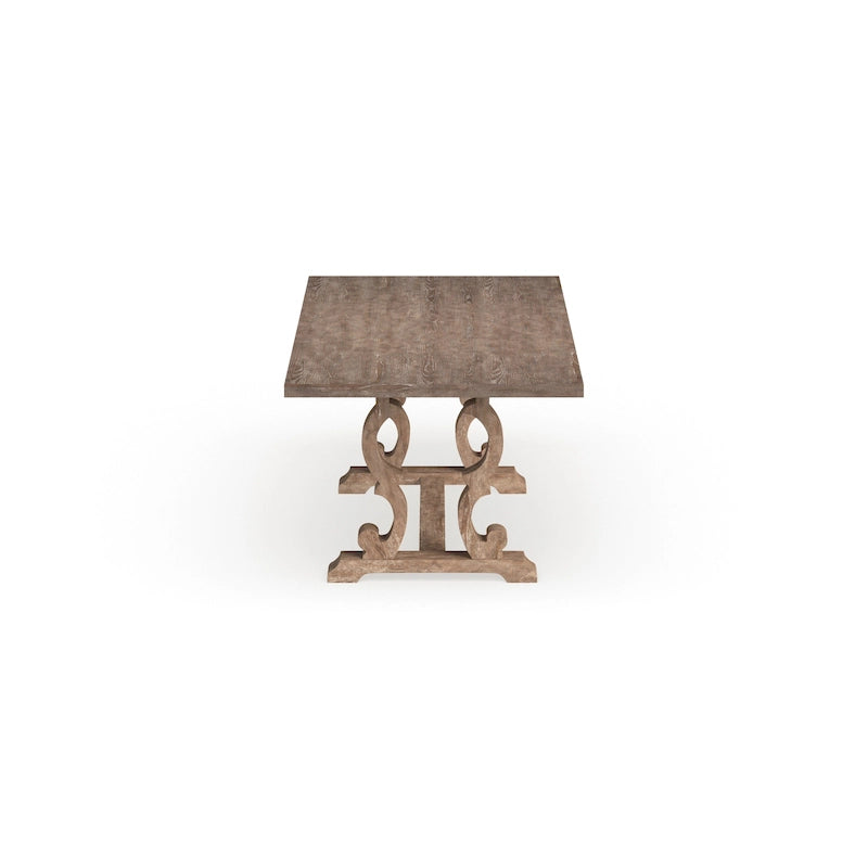 Table à manger extensible en bois massif rustique de 90 pouces