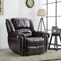 Fauteuil inclinable manuel classique et traditionnel avec accoudoirs et dossier confortables