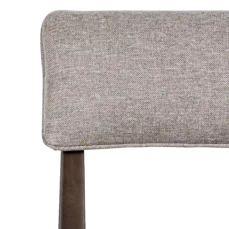 Chaises de salle à manger rembourrées en bois massif (Lot de 2)