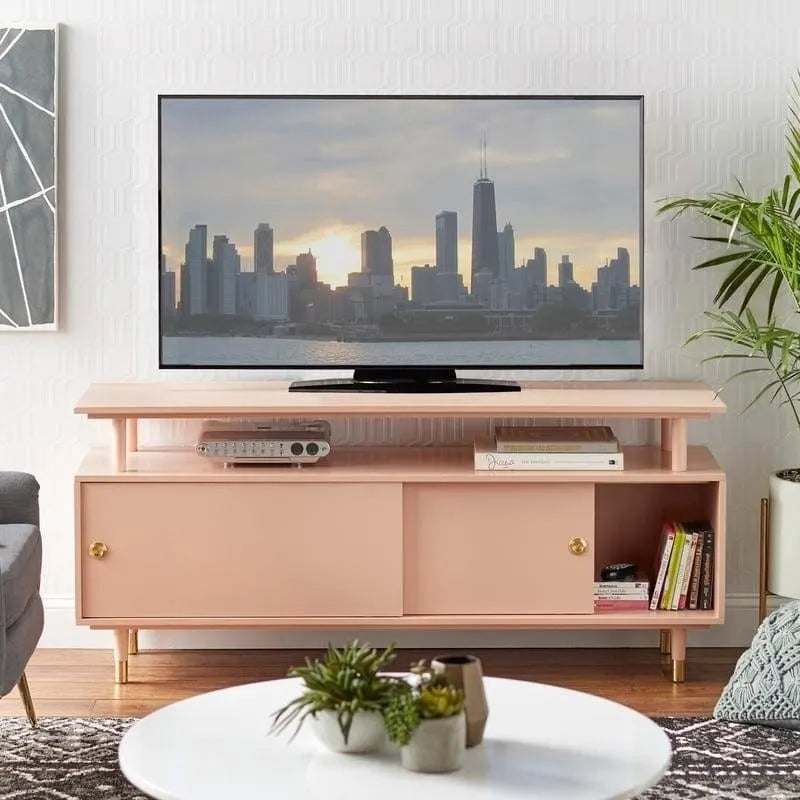 Meuble TV moderne en bois de style médiéval