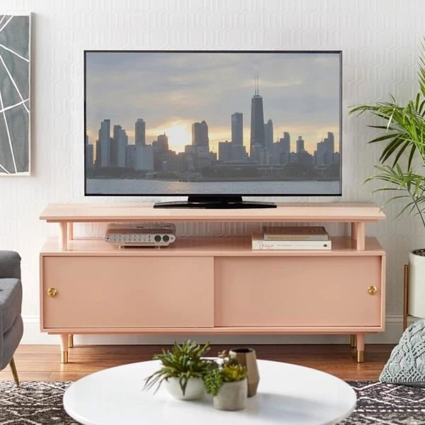 Meuble TV moderne en bois de style médiéval