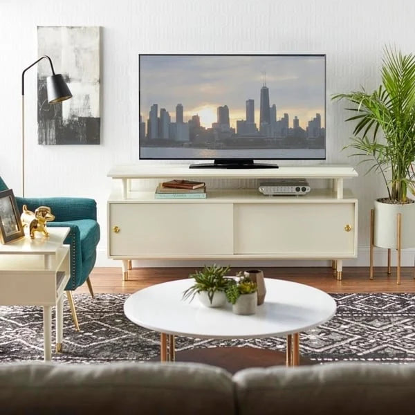 Meuble TV moderne en bois de style médiéval