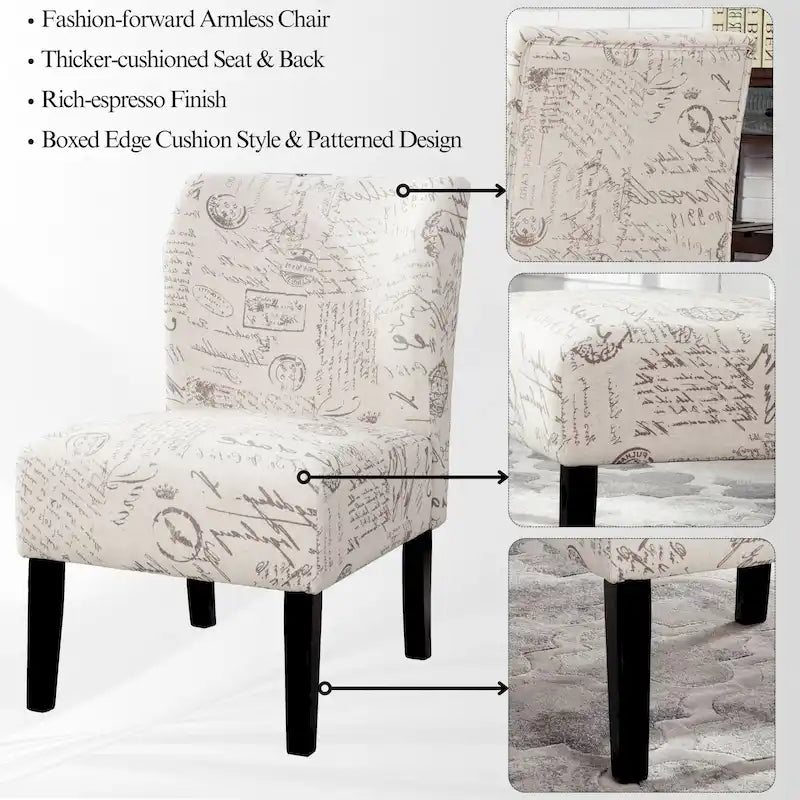Le fauteuil d'appoint sans accoudoirs rembourré Curated Nomad Pavilion