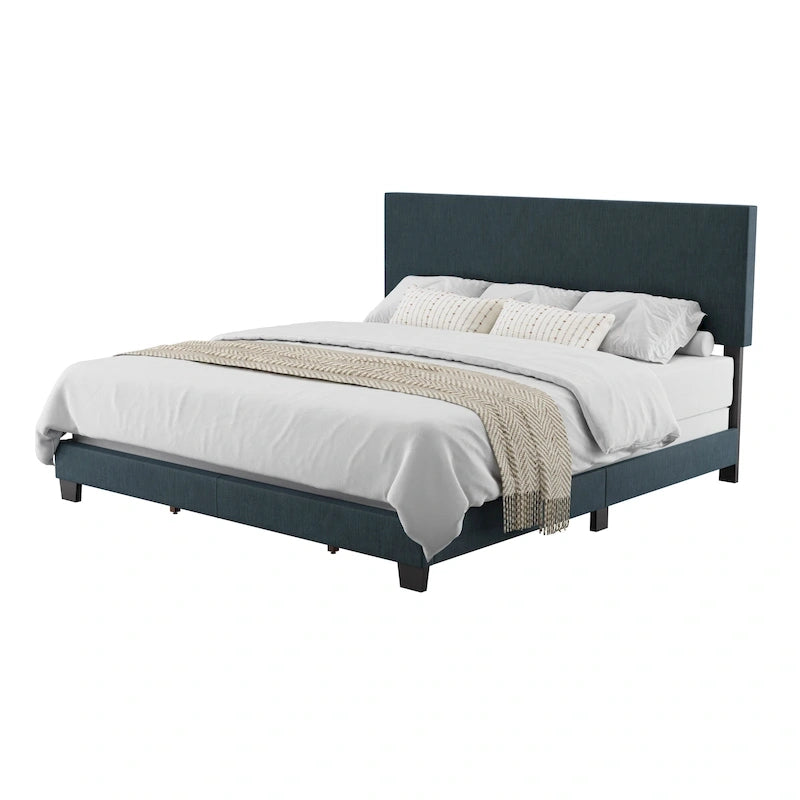 Lit King moderne, sommier tapissier requis