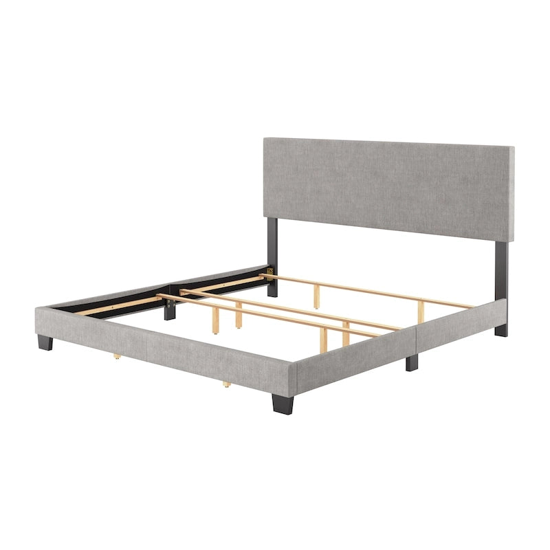 Lit King moderne, sommier tapissier requis