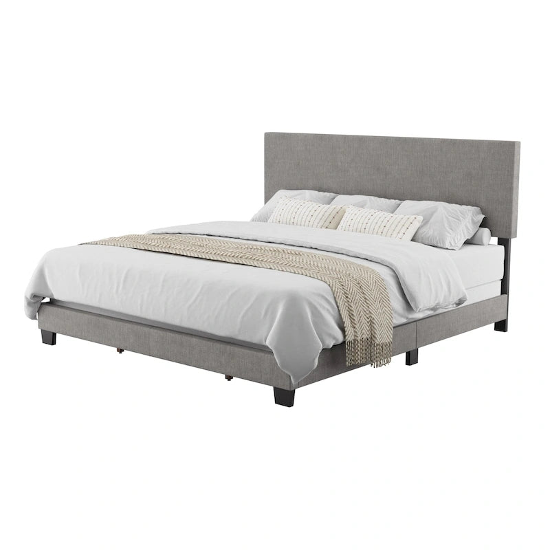 Lit King moderne, sommier tapissier requis