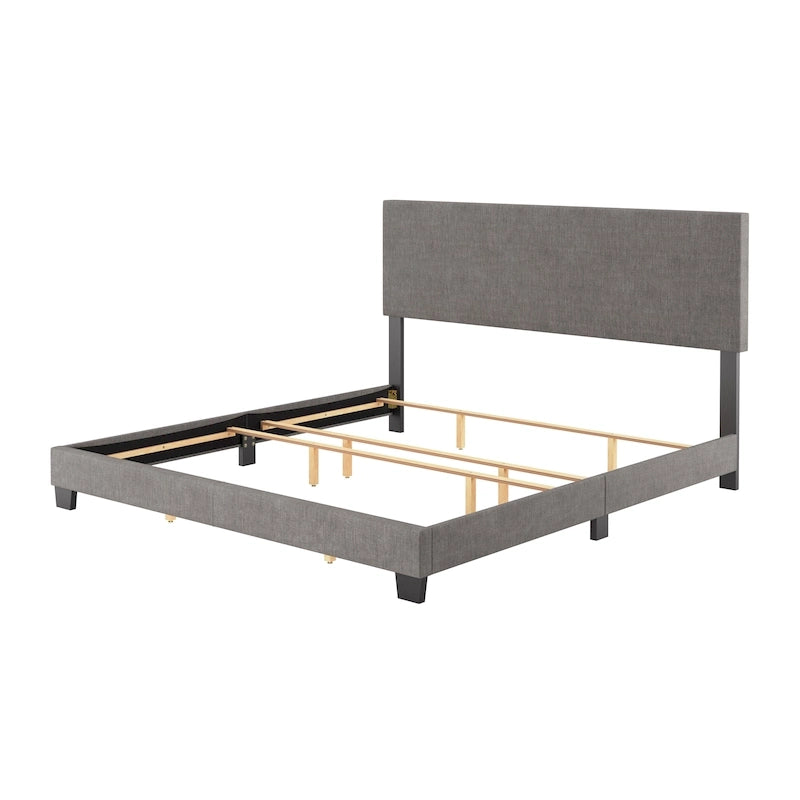 Lit King moderne, sommier tapissier requis