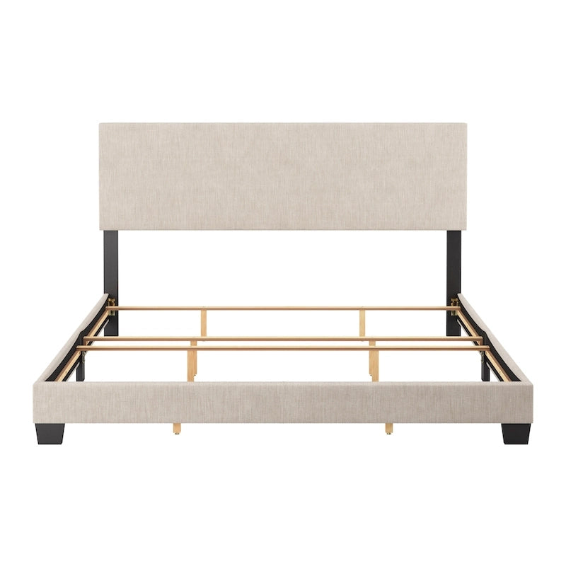 Lit King moderne, sommier tapissier requis
