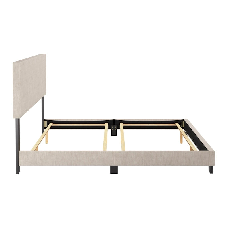 Lit King moderne, sommier tapissier requis