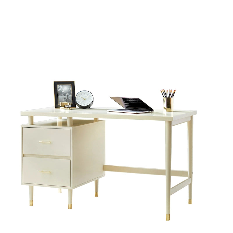 Bureau moderne de style médiéval à double tiroir