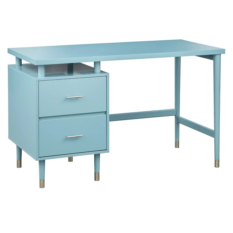 Bureau moderne de style médiéval à double tiroir