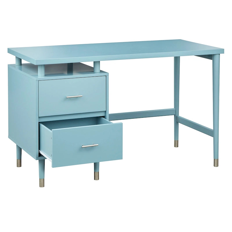 Bureau moderne de style médiéval à double tiroir