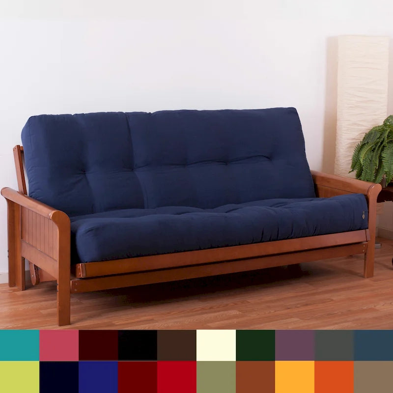 9-inch Thick Twill Futon Mattress (Twin, Full, or Queen)
