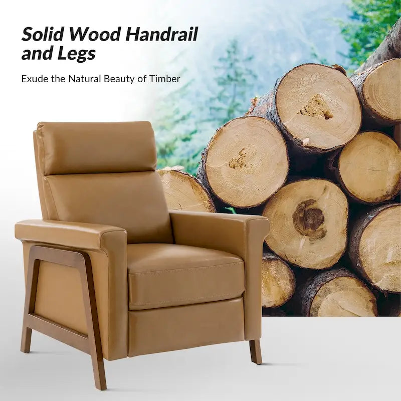Fauteuil inclinable électrique moderne en cuir avec port USB