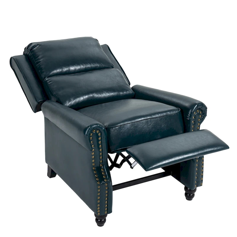 Fauteuil inclinable moderne et rembourré en cuir PU