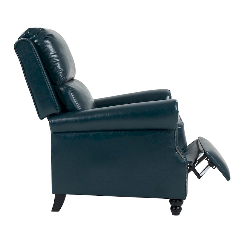 Fauteuil inclinable moderne et rembourré en cuir PU