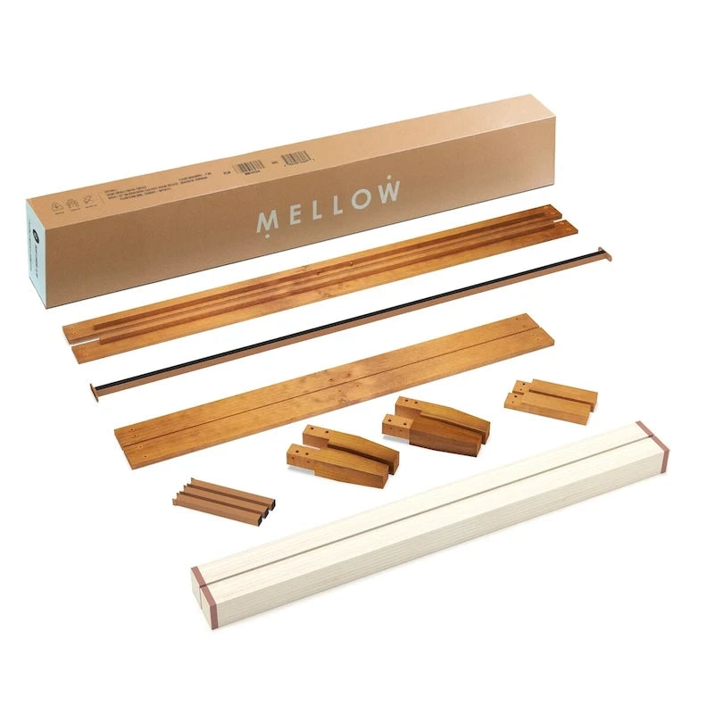 Cadre de lit plateforme classique en bois massif