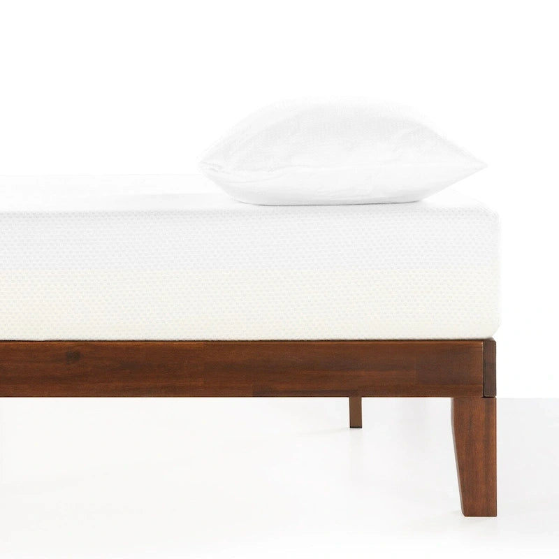 Cadre de lit plateforme classique en bois massif