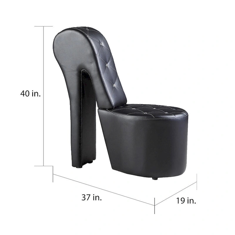 Fauteuil inclinable à talon haut et coussiné
