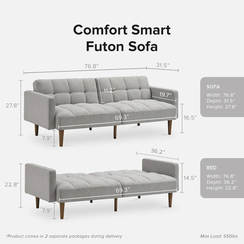 Canapé-lit convertible futon