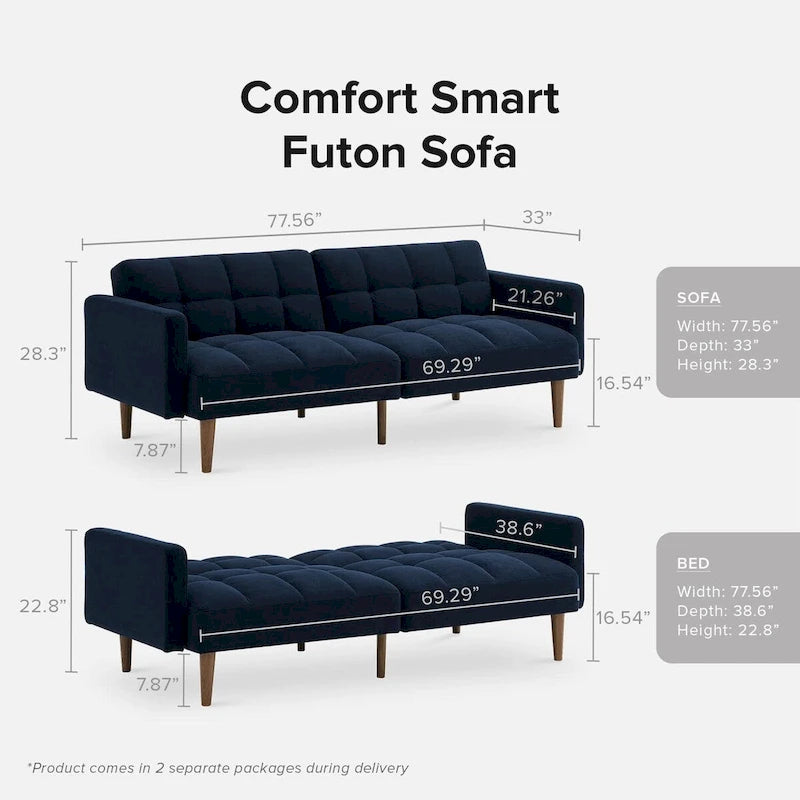 Canapé-lit convertible futon