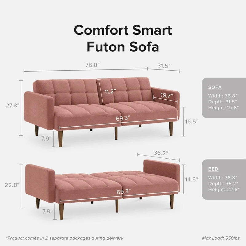Canapé-lit convertible futon