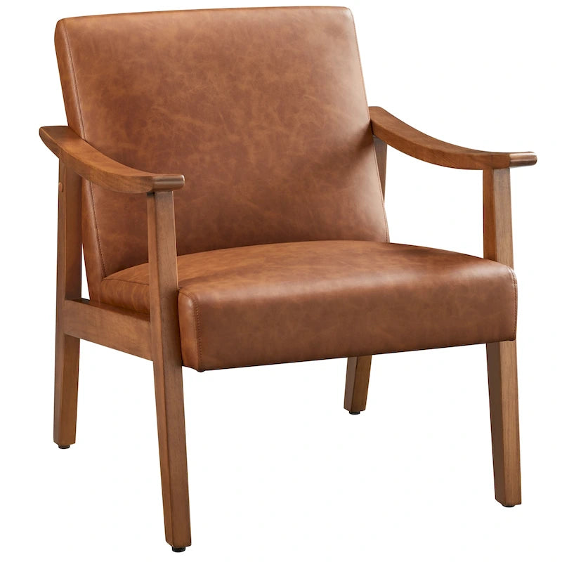 Fauteuil rembourré — Fauteuil en tissu bouclette