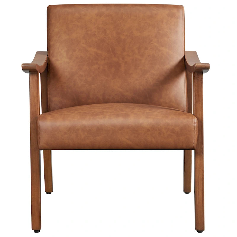Fauteuil rembourré — Fauteuil en tissu bouclette
